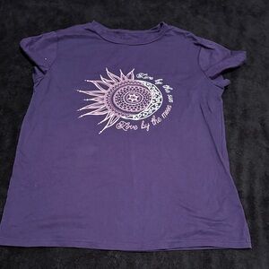 Purple Graphic Women's Top